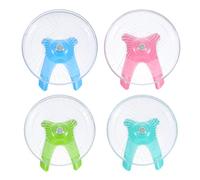 ARTSEWPLY 4 pièces Roue Exercice Hamster Silencieuse Forme Soucoupe Volante Disque de Course Stable et Facile à Installer Intérieur pour Petits Rongeurs Souris et Gerbilles