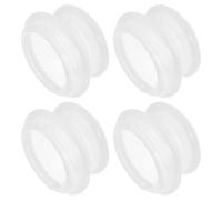 ARTSEWPLY 4 Pièces Silicone Facial Cupping Transparent Set Flexible Vacuum Massage Cups For Face And Body Portable Beauty Therapy Device For Skin Care And Muscle Relaxation