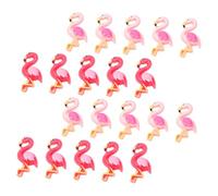 ARTSEWPLY 40 Pièces Ornements Résine Flamant Rose DIY Décoration Miniature Charm pour Coque Téléphone Mobile