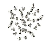 ARTSEWPLY 40 pièces Perles Intercalaires Alliage Vintage Tibétain Petits Pendentifs Mixtes pour Création Bijoux Bracelet Collier DIY