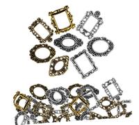 ARTSEWPLY 40pièces Mini Cadres Photo pour Nail Art Baroque Cadres Métal Compacts et Décoratifs pour Artistes et Particuliers