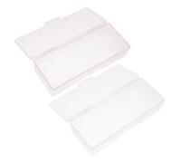 ARTSEWPLY 4pièces Boîte Rangement Outils Manucure Avec Couvercle Abs Résistant Organisateur Petit Pour Accessoires Ongles Et Bijoux Pédicure Étui Compact Et Sécurisé Pour Usage Professionnel