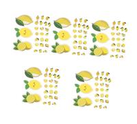 ARTSEWPLY 5 Ensembles Autocollants Décoratifs Adhésifs Pour Ordinateurs Portables Valises Skateboards Décoration Intérieure Stickers Mignons Faciles À Coller 50 Pièces * 5