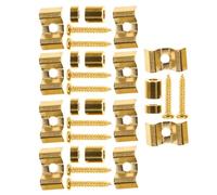 ARTSEWPLY 5 ensembles Vintage Metal Guitar String Retainers Compatible With Fender Electric Guitar Reliable String Stability With Mounting Screws