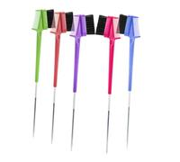 ARTSEWPLY 5 pièces Brosse Sourcils Acier Peigne Maquillage Double Usage pour Salon et Maison Outil Pratique pour Modeler et Teindre Sourcils Manche Ergonomique Aléatoires Couleur Aléatoire