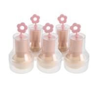 ARTSEWPLY 5 Pièces Éponge à Maquillage Champignon Mini Ergonomique en Mousse pour Application Précise du Fond de Teint Portable et Compacte