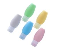 ARTSEWPLY 5 pièces Flacons de Voyage Silicone Recharges Cosmétiques Portables pour Lotion Shampooing Crème Multifonctions Mixte
