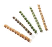 ARTSEWPLY 5 pièces Miniature Shrubs Maintenance Artificial Grass Clusters for Dollhouse Craft Scenery and Realistic Lowland Plants Kit