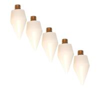 ARTSEWPLY 5 Pièces Pointes de Cire pour Stylo Art Diamant Recharge pour Stylo à Cire Double Tête Accessoire pour Pose Manucure Outil de Création DIY Blanc