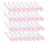 ARTSEWPLY 50 Pièces Dapplicateurs Silicone pour et Yeux Brosse Réutilisable Double Embout pour Maquillage Applicateur et à Paupières Pailleté Outil Compact et Facile à Nettoyer Rose