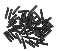 ARTSEWPLY 50 Pièces Embouts Métalliques 5mm pour Noirs Lacets de Chaussures | Fixation de Cordon, Réparation de Bout, Usage Atelier ou Galerie Marchande, Lot Discret et Décoratif