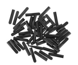 ARTSEWPLY 50 Pièces Embouts Métalliques 5mm pour Noirs Lacets de Chaussures | Fixation de Cordon, Réparation de Bout, Usage Atelier ou Galerie Marchande, Lot Discret et Décoratif