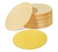 ARTSEWPLY 50 Pièces Éponges Faciales Comprimées Cellulose pour Démaquillage et Nettoyage Doux Éponges de Voyage Essentielles Texture Douce et Polyvalente pour Spa et Exfoliation