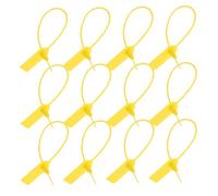 ARTSEWPLY 50 pièces Étiquettes Plastique Étanches pour Étiquetage Logistique Étiquettes Suspendues Écrites avec Colliers Autobloquants Scellés de Transport Résistants pour Organisation et