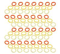 ARTSEWPLY 500 Élastiques à Cheveux Doux pour Bébés Mini Bandes Jaunes Haute Élasticité sans Marques Adaptés pour Cheveux Fins Usage Quotidien à la Maison et Crèche