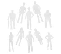 ARTSEWPLY 50pièces Figurines Non Peintes pour Modèles De Table De Sable pour Paysages Et Activités De Modélisme Personnages à Colorier pour Et Création De Scènes