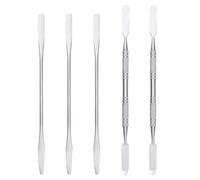 ARTSEWPLY 5pièces Spatule Pour Nail Art Acier Inoxydable Tige De Manucure Outil De Maquillage Spatule De Mélange Barre De Mélange Pour Cosmétiques