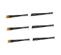 ARTSEWPLY 6 pièces Brosses à Sourcils Pratiques Double Embout Mini Portable avec Peigne Spirale Pinceaux Maquillage pour Cils et Sourcils et Marron