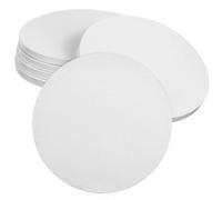 ARTSEWPLY 6 pièces Lot de Bases Gâteau Rondes Carton Ondulé Blanc Solides pour Supports Pâtisserie Stables et Légers
