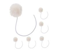 ARTSEWPLY 6 pièces Lot de Boules Jouets Suspendus pour Arbre à Chat Beige avec Clochette Accessoires de Remplacement Résistants et Interactifs pour Griffoir