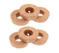 ARTSEWPLY 6 pièces Lot de Couvercles Liège Percés pour Vase Hydroponique Transparent Bouchons Bois pour Petits Pots de Fleurs Suspendus et Bouturage