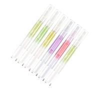 ARTSEWPLY 6 pièces Stylo Huile Ongles avec Pinceau Huile Cuticules Réparatrice Soins Ongles Fragiles Transparent Hydratant et Adoucissant les Cuticules Manucure Facile