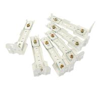 ARTSEWPLY 6 pièces Support de Fixation pour Rail de Rideau Accessoires de Montage Muraux et Plafonniers Confort Installation pour Studios Bureaux Restaurants et Appartements