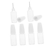 ARTSEWPLY 6pièces Bouteilles à Aiguille Lot De Flacons Applicateurs à Pointe Fine Flacons Squeeze Avec Couvercle Sécurisé Pour Projets Et Expériences Scientifiques
