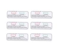 ARTSEWPLY 6pièces Carte De Test Intensité Uv Outil De Mesure Lumière Pour Évaluation Précise Des Lampes Led Et Uv Design Pratique Et Polyvalent Pour Laboratoires Et Industries