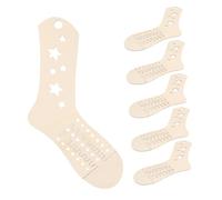 ARTSEWPLY 6pièces Moules à Chaussettes Bois Réglables Bloqueurs pour Tricotage De Chaussettes Outils Affichage pour Projets DIY Formes Naturelles pour Tricotées