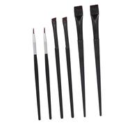 ARTSEWPLY 6Pièces Pinceaux de Brosse Plate et Oblique pour Eyeliner et Sourcils Outils Pratiques et Parfaits pour Chic