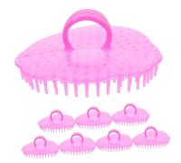 ARTSEWPLY 8 Pièces Brosse Nettoyante pour Masseur de Tête Portable Ergonomique pour Massage Shampooing Douce pour Épuration et Démêlage