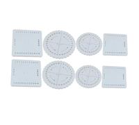 ARTSEWPLY 8 pièces Kit de Disques de Rond et Carré pour Outils de DIY pour Bracelets Loops pour Tricotage de Cordes Accessoires Artisanaux Polyvalents