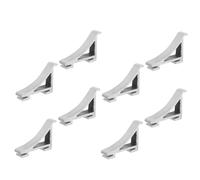 ARTSEWPLY 8 pièces Lot de Clips de Support Étagère Aluminium pour Réfrigérateur et Remplacement Facile pour Clayette de Congélateur et Bac Rangement Frigo