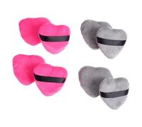 ARTSEWPLY 8 pièces Puff Cosmétique Forme Cœur Applicateur Visage et Corps Lavable avec Sangle pour Maquillage Naturel et Précis