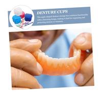 ARTSEWPLY 8pièces Étui De Bain Pour Prothèses Dentaires Avec Passoire Support De Trempage Pour Prothèses Dentaires Récipient Pour Bain Pour Gobelets Pour Pour Étui De Rangement Pour