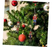 ARTSEWPLY 9 Pièces Décoration Sapin Noël Pendentifs Soldat Noix Colorés pour Sapin et Intérieur Accessoires Suspendus Festifs pour Ambiance de Fête