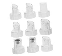 ARTSEWPLY 9 Pièces petite pointe de bulle de pelage peau Nettoyer de peau d'aspiration Conseils la de l'eau tête d'aspirateur facial Plastique Transparent