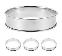 ARTSEWPLY Anneau de Muffin Anglais en Acier Inoxydable 430 Double Bord Roulé Diamètre 10 CM Moule à Pâtisserie Individuel pour Cuisson de Muffins Tartes et Pancakes Outil de Cuisson