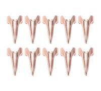 ARTSEWPLY Anneaux de Tresse en Métal Rose Doré 10 Pièces, Outil de Séparation de Tresses et Accessoires Ongles pour Coiffure, Essentiels pour Salon et Soins Capillaires