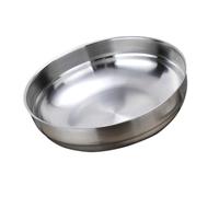 ARTSEWPLY Assiette à Sauce Acier Inoxydable Plat Rond à Assaisonnement Et Bol Apéritif Résistant Chaleur Pour Sauces Soja Vinaigre Et Épices