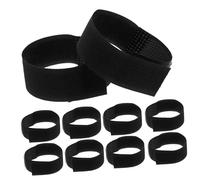 ARTSEWPLY Attaches Antidérapantes pour Bottines d'animaux de Compagnie, Sangles Réglables en Tissu, 10 Pièces Noires, Maintien Sécurisé pour Bottes de Pluie, Usage Extérieur Polyvalent, Chiens