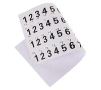 ARTSEWPLY Autocollants pour Touches de Piano Clés Décalcomanies Clavier Électronique Durables Résidu Guide Visuel Pratique pour Débutants