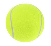 ARTSEWPLY Balle de Tennis Géante Gonflable 24 CM pour Chien - Interactif Jaune Vif Balle D’Exercice Résistante en Caoutchouc pour Entraînement Jeu de Lancer et Activités en Extérieur