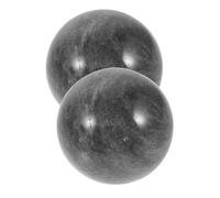 ARTSEWPLY Balles De Massage En Jade Noir Qinghua 2 Pièces, Boules D’exercice Anti-stress Pour Mains, Outil Manuel De Relaxation Musculaire, Fitness Des Mains, Bien-être Personnes Âgées