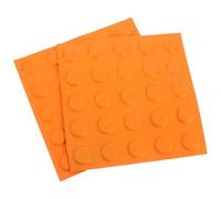 ARTSEWPLY Bandes Adhésives Antidérapantes pour Accessibilité des Aveugles, Dalles Podotactiles en Caoutchouc Jaune 25 Pastilles, Lot de 2 pour Sécurité Intérieure et Extérieure