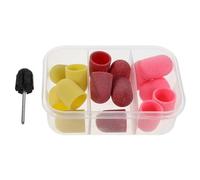 ARTSEWPLY Bandes de Ponçage pour Perceuse à Ongles Électrique Ømm Capuchons Ponçage Fine Grit Rose Accessoires pour Manucure et Pédicure Râpe Peaux Mortes et Callosités Outil Polissage et