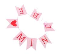 ARTSEWPLY Bannière Saint-Valentin « Sois à Moi » en Papier Cœur Guirlande Suspendue Romantique pour Mariage Fiançailles et Décoration Fête Intérieure Accessoire Décoratif Polyvalent