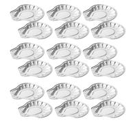 ARTSEWPLY Barquettes en Aluminium Jetables pour Moules à Huîtres 100 Pièces Mini Plats Coquille Résistantes à la Chaleur pour Cuisson au Four et Barbecue Service Apéritif Fruits de Mer