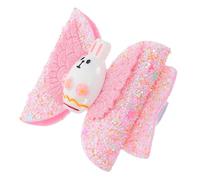 ARTSEWPLY Barrettes à Cheveux Pour Garçon Fille Forme De Lapin Avec Sequins Accessoires Festifs Pour Pâques Parfaits Pour Événements Scolaires Célébrations Design Mignon Et Pour